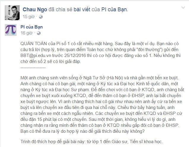 Bài toán 1 chàng trai 2 bạn gái Kinh tế, Sư phạm: GS Ngô Bảo Châu chưa biết giải thế nào - Ảnh 5.