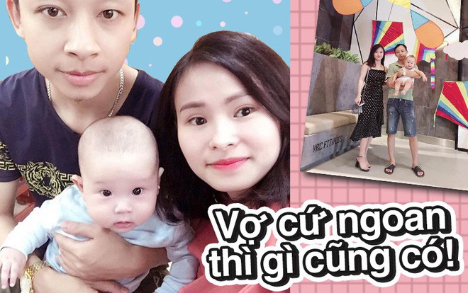  Hóa ra chồng “soái ca” là có thật: Tháng “nộp” vài chục triệu, trông con cho vợ đi chơi, tuyên bố “vợ cứ ngoan thì gì cũng có”  - Ảnh 1.