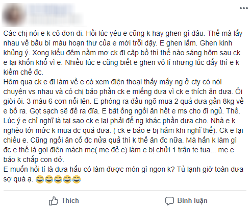 Anh chồng bị vợ bầu bắt ăn hết 8kg dưa hấu mới cho đi ngủ và lý do thật sự khiến chị em cười ra nước mắt - Ảnh 1.