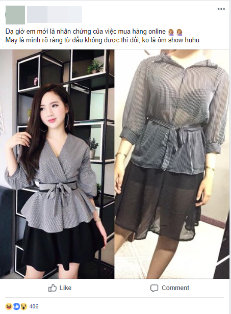 Háo hức đặt chiếc váy đẹp lung linh qua mạng, cô gái trẻ cay đắng khi nhận về bộ đồ nhăn nhúm, mỏng tang như vải màn - Ảnh 1. Háo hức đặt chiếc váy đẹp lung linh qua mạng, cô gái trẻ cay đắng khi nhận về bộ đồ nhăn nhúm, mỏng tang như vải màn - Ảnh 1.