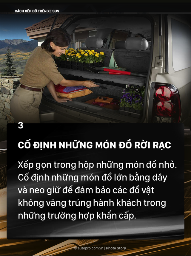 [Photo Story] Đây là các cách xếp đồ gọn gàng trên SUV mà bạn cần biết - Ảnh 4.