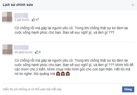 Mẹ trẻ bị ném đá khi xin lời khuyên về việc có chồng vẫn tơ tưởng người yêu cũ, nhưng đây mới là sự thật  - Ảnh 2.