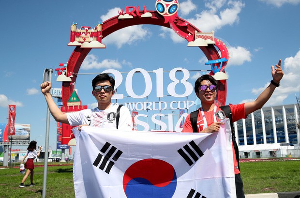 Bóng hồng Hàn Quốc khoe sắc trên khán đài World Cup 2018 - Ảnh 1.