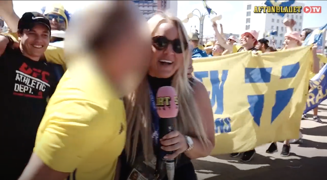 Thêm một nữ phóng viên bị cưỡng hôn khi đưa tin trực tiếp World Cup 2018 - Ảnh 1.