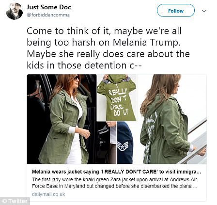 Diện áo khoác Zara, nhưng bà Melania Trump lại bị chỉ trích vì câu slogan đằng sau lưng áo - Ảnh 7.