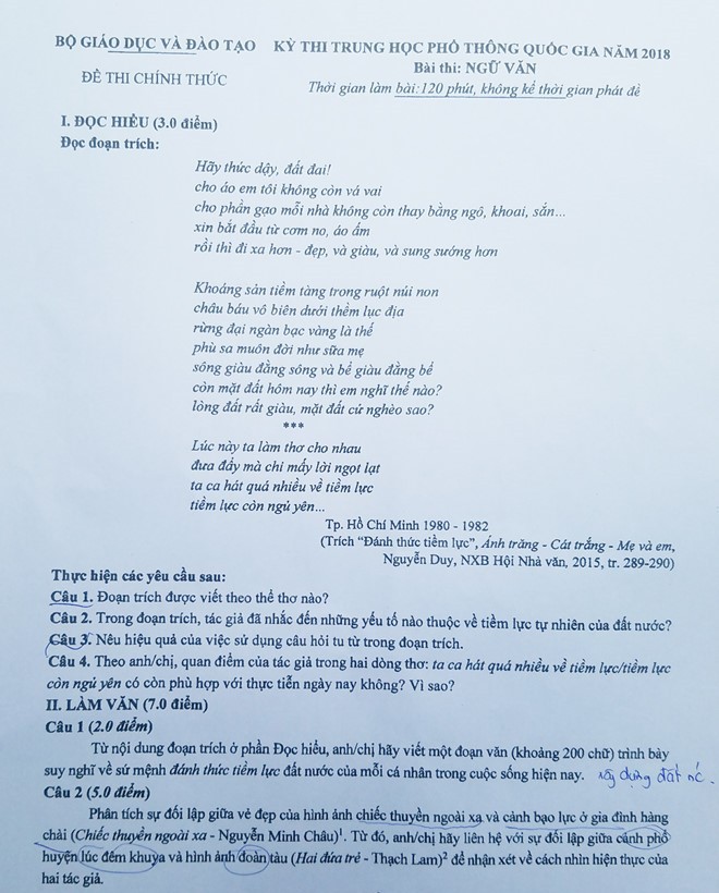 Sự cảnh báo đúng lúc của đề thi Văn THPT Quốc gia 2018 và chia sẻ của du học sinh Anh trên máy bay - Ảnh 3.