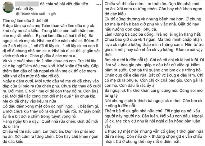  Làm dâu 1 mẹ chồng đã khổ, làm dâu 2 thế hệ như cô gái này còn tủi cực gấp mười  - Ảnh 1.