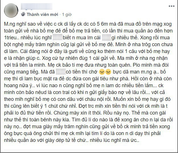  Ở nhà chăm con nhỏ lại thành chân nhận hàng và trả tiền thay chị chồng, dâu trẻ bức xúc hỏi cách đòi lại tiền  - Ảnh 1.