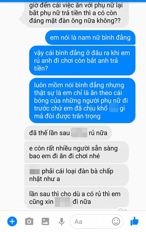 Đi ăn bị bạn trai nhắc trả tiền, cô gái ấm ức nhắn tin sao anh hèn thế và phản ứng bất ngờ - Ảnh 2.