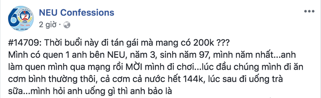 Chàng trai mang 200k đi hẹn hò bị gái bóc phốt, nhưng suy nghĩ của dân mạng mới đáng quan tâm - Ảnh 1.