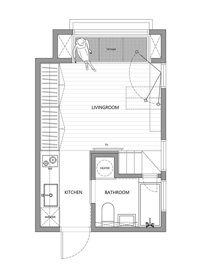 Sau khi xem những bức ảnh này, không ai có thể tin căn hộ đầy đủ tiện nghi quá đẹp, quá sang ấy lại chỉ có diện tích 22m2 - Ảnh 21.