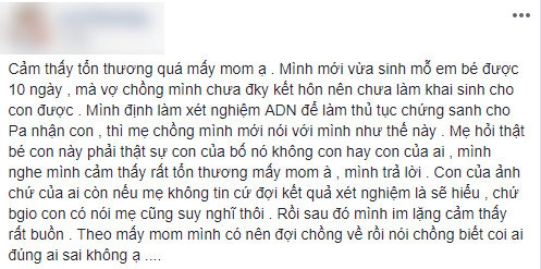 Sinh được 10 ngày, nàng dâu trẻ cay đắng làm xét nghiệm ADN cho con vì mẹ chồng hỏi: Có chắc là con bố nó không? - Ảnh 1.