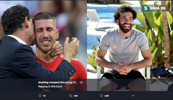 Nhanh nhảu trêu ngươi Sergio Ramos, Salah nhận phải phản ứng trái chiều - Ảnh 2.