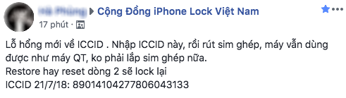 Không cần SIM ghép thần thánh, người dùng VN đang rỉ tai nhau cách hô biến iPhone lock thành quốc tế dễ dàng - Ảnh 1.