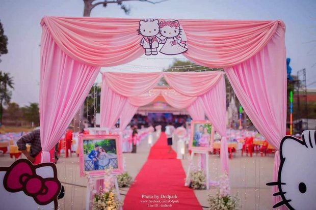 Trở về tuổi thơ với đám cưới Hello Kitty của cặp đôi 9X - Ảnh 1.