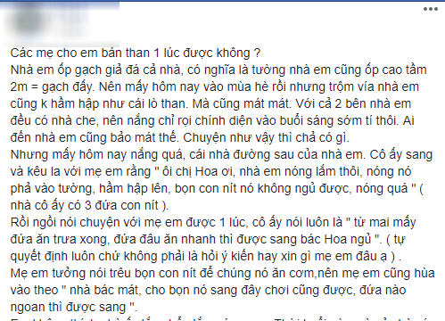 Cô hàng xóm duyên nhất mùa hè: Cứ giữa trưa là cùng đàn con sang ngủ nhờ nhà người khác, tắt nắng mới về - Ảnh 1.