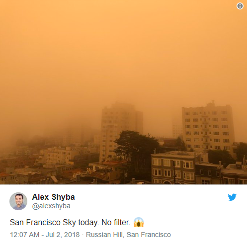 Mỹ: Bầu trời thành phố San Francisco biến thành màu da cam kỳ dị do cháy rừng - Ảnh 4.