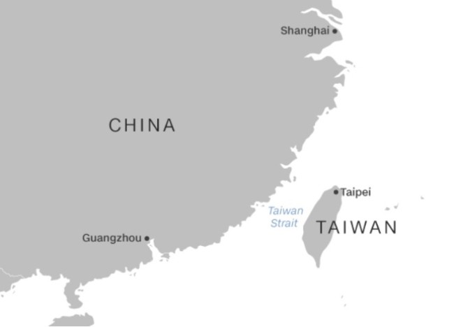 Tàu chiến Mỹ đi qua eo biển Đài Loan - Ảnh 1.