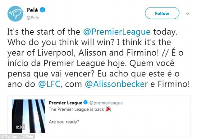 Pele ra lời sấm khiến fan Liverpool rầu rĩ: Liverpool mùa này vô địch Ngoại hạng Anh - Ảnh 1.