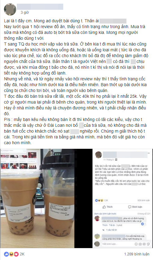 2 cốc trà sữa khiến hàng nghìn người tranh cãi dữ dội: Không uống đá thì vẫn được múc đầy hay chỉ được cốc vơi? - Ảnh 2.