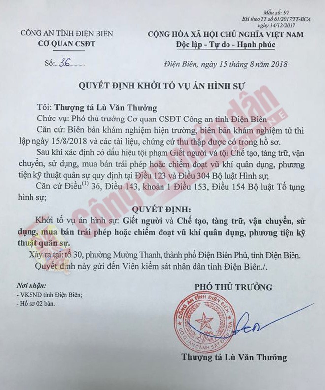 Họp báo thông tin chính thức về vụ xả súng bắn chết 2 vợ chồng rồi tự sát ở TP Điện Biên Phủ - Ảnh 5.