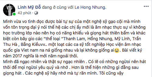  Bị nghệ sĩ gạo cội chê bai, các diva Mỹ Linh, Hà Trần, Hồng Nhung cùng lên tiếng  - Ảnh 2.