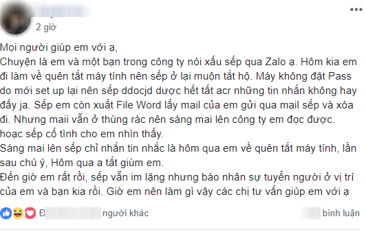 Vô tình bị lộ tin nhắn nói xấu sau lưng, sếp vẫn tươi cười nhưng nói một câu mà khiến cô nhân viên sợ hãi - Ảnh 1.