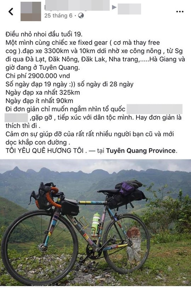Khoe em trai 19 tuổi cùng hành trình xuyên Việt bằng xe đạp, nhưng dân mạng lại chú ý đến cô chị vì xinh xắn - Ảnh 5.