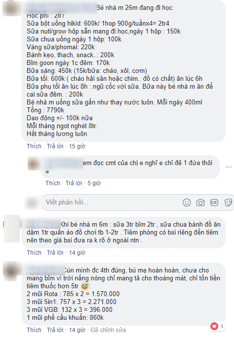 Mẹ bỉm sữa kê khai chi tiêu riêng cho con 7 triệu/tháng, người bảo khoe của trá hình, người than nhà mình tốn gấp đôi - Ảnh 2.