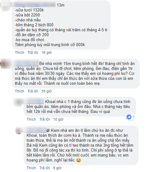 Mẹ bỉm sữa kê khai chi tiêu riêng cho con 7 triệu/tháng, người bảo khoe của trá hình, người than nhà mình tốn gấp đôi - Ảnh 3.