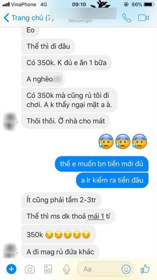 Cô gái bị ném đá vì chê bạn trai nghèo: Trong túi có 350 nghìn mà cũng rủ đi chơi, anh không thấy ngại à? - Ảnh 4.