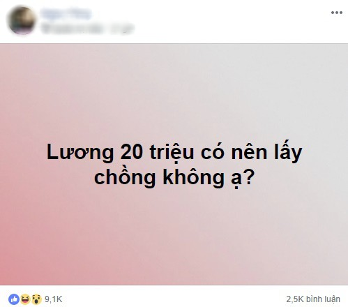 Cô gái lương 20 triệu đăng đàn hỏi có nên lấy chồng không và đây là lời khuyên từ dân mạng - Ảnh 1.