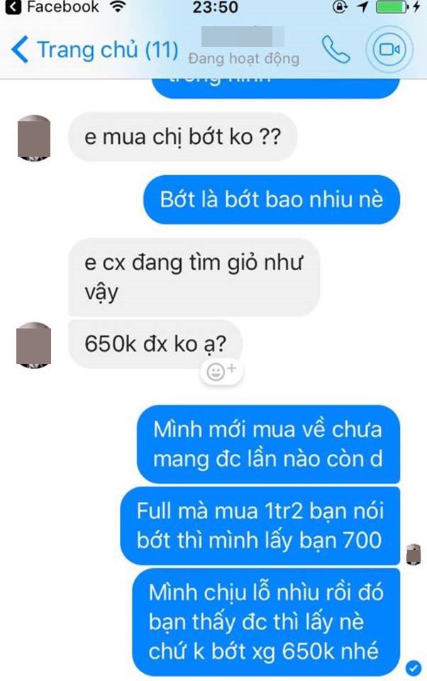 Thanh lý túi hàng hiệu, cô gái trẻ gặp ngay khách mua ngã cây, mặc cả 1,2 triệu xuống còn 70 nghìn - Ảnh 4.