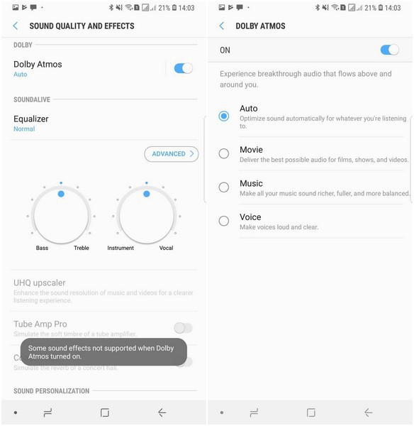 Mẹo nhỏ đừng quên khi dùng Galaxy Note 9: Hãy luôn bật tính năng Dolby Atmos để nghe nhạc, xem phim - Ảnh 3.