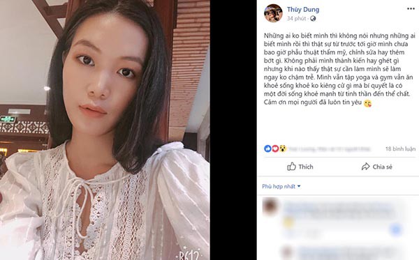 Mặt mộc và vẻ gợi cảm của Hoa hậu Việt Nam tuyên bố không phẫu thuật thẩm mỹ - Ảnh 1.