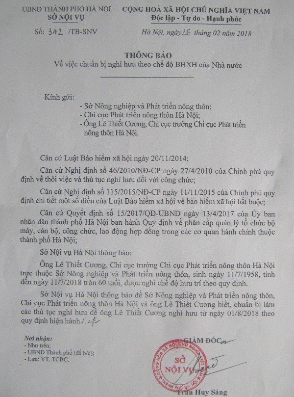 Giám đốc Sở NN Hà Nội nói về vụ Chi cục trưởng bổ nhiệm con làm phó phòng: Chức đó bé tí mà - Ảnh 2.