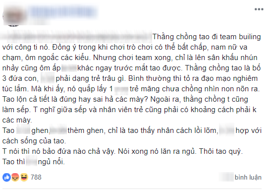 Mẹ 3 con sôi máu vì chồng đưa đi du lịch cùng công ty vẫn thản nhiên ôm nhân viên trẻ đẹp, hội chị em nhao nhao hiến kế - Ảnh 1.