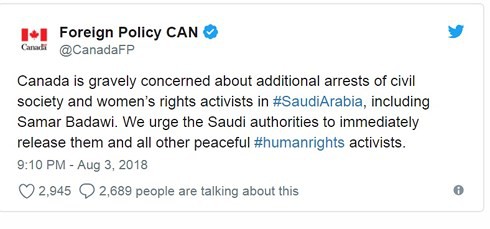 Saudi Arabia và Canada leo thang “khủng hoảng ngoại giao” - Ảnh 1.