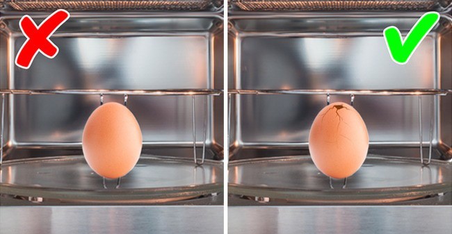 Luộc trứng trong lò vi sóng siêu nhanh và gọn nhưng đầu bếp chuyên nghiệp khuyên bạn phải làm 1 thao tác nhỏ này để đảm bảo an toàn - Ảnh 2.