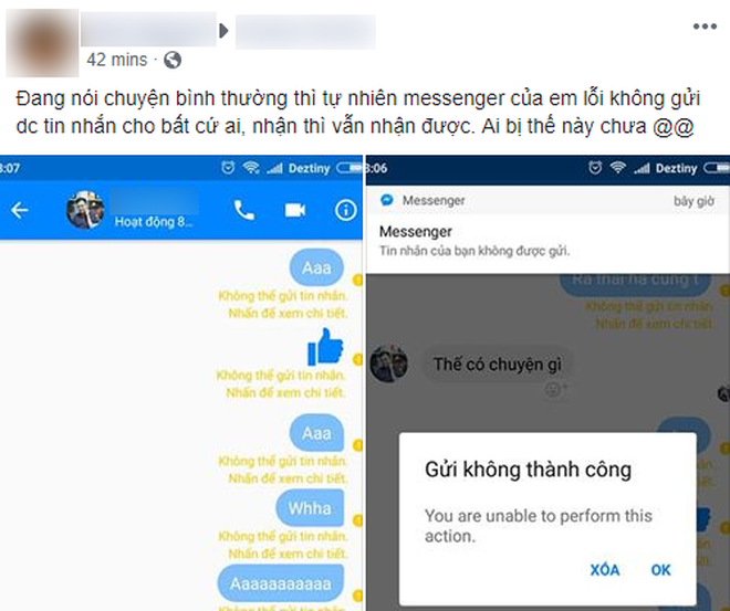 Ứng dụng Facebook Messenger gặp lỗi diện rộng trên mobile, đây là giải pháp khắc phục tạm thời - Ảnh 2.