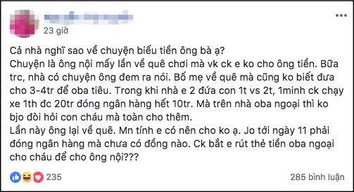 Nàng dâu ấm ức vì bị mắng không cho bố mẹ chồng vài triệu tiêu vặt, chị em lại chỉ ra 2 lỗi sai cơ bản - Ảnh 1.