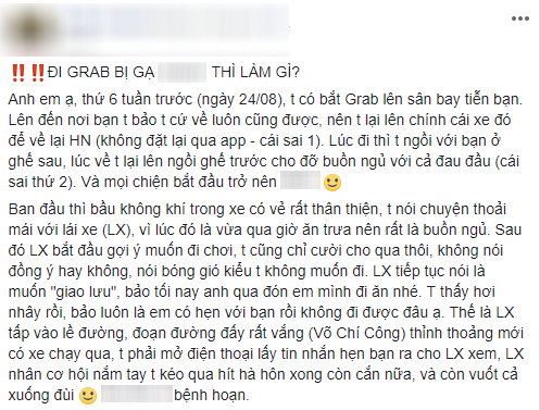 Trải nghiệm kinh hoàng của cô nàng xinh đẹp đi taxi công nghệ gặp ngay tài xế dê, ôm ấp sàm sỡ còn nhắn tin quấy rối - Ảnh 1.