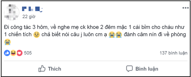 Than thở vì mẹ chồng tiết kiệm cho cháu dùng 1 chiếc bỉm suốt 2 ngày, mẹ trẻ chẳng được bênh mà còn bị mắng thêm - Ảnh 1.