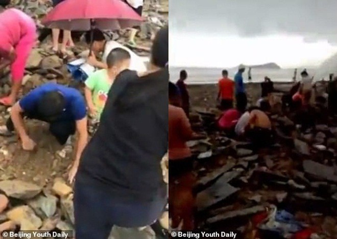 Người dân đổ xô đi đào kho báu sau siêu bão Mangkhut - Ảnh 2.