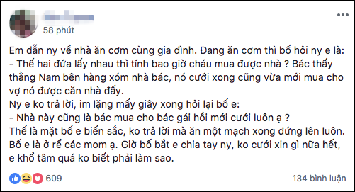 Bị hỏi khó chuyện mua nhà trong bữa cơm ra mắt, chàng trai trả lời một câu khiến bố vợ tương lai không thốt nên lời - Ảnh 1.