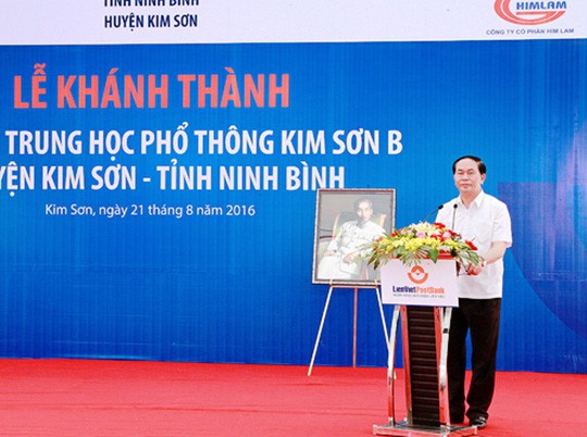 Những hình ảnh đẹp, gần gũi của Chủ tịch nước Trần Đại Quang với mái trường xưa - Ảnh 4.