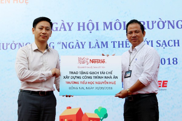 Nestlé Việt Nam xây công trình trường học cho hơn 1.000 học sinh bằng gạch từ sản xuất cà phê - Ảnh 2.