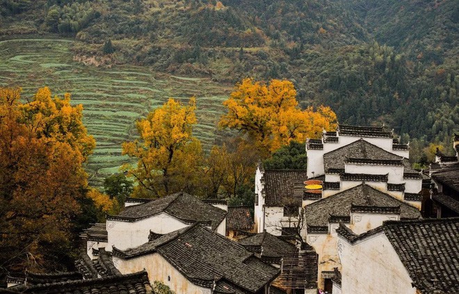 Những ngôi làng cổ cảnh sắc đẹp mê hồn nhất định phải ghé thăm vào mùa thu ở Trung Quốc - Ảnh 29.