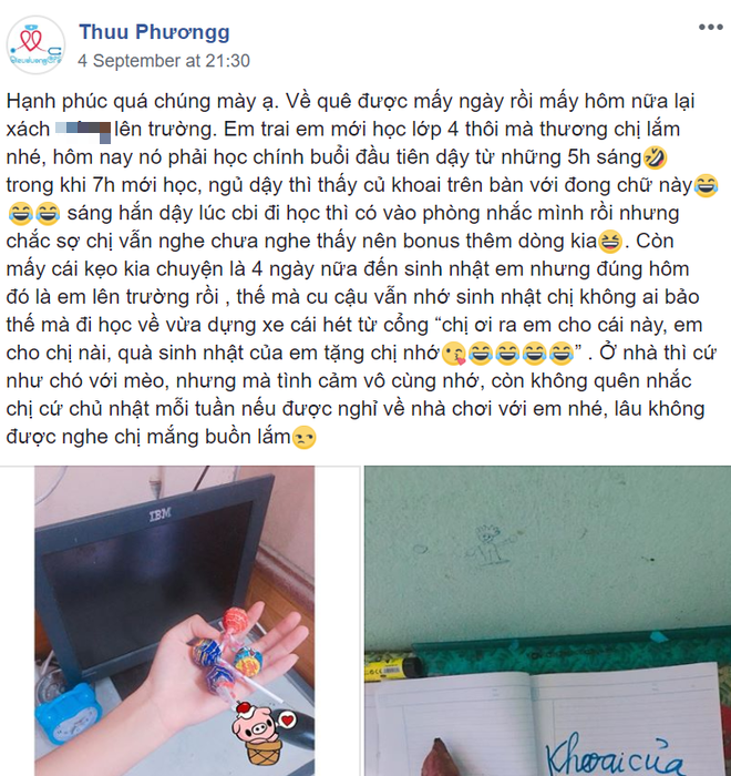 Củ khoai lang và lời nhắn dễ thương chứng minh hóa ra em trai không phải lúc nào cũng là cục nợ - Ảnh 1.