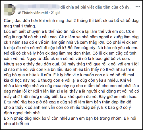 Bầu 2 th&aacute;ng th&igrave; ph&aacute;t hiện bồ của chồng bầu 1 th&aacute;ng, chị em lắc đầu trước c&aacute;ch giải quyết sai qu&aacute; sai của vợ trẻ - Ảnh 1.